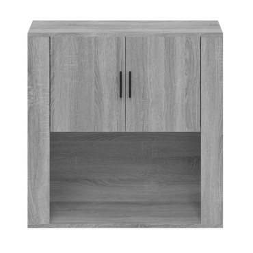 vidaXL Ντουλάπι Τοίχου Γκρι Sonoma 80x33x80cm Επεξεργασμένο Ξύλο 1 τεμ.