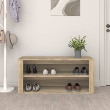 vidaXL Παπουτσοθήκη Sonoma Δρυς 100x35x45cm Επεξεργασμένο Ξύλο