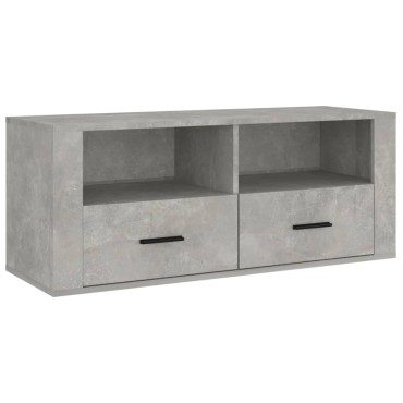 vidaXL Έπιπλο Τηλεόρασης Γκρι Σκυρ. 100x35x40cm Επεξ. Ξύλο