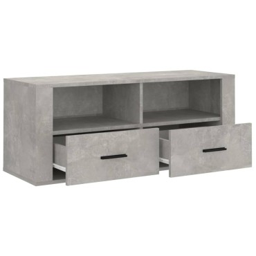 vidaXL Έπιπλο Τηλεόρασης Γκρι Σκυρ. 100x35x40cm Επεξ. Ξύλο