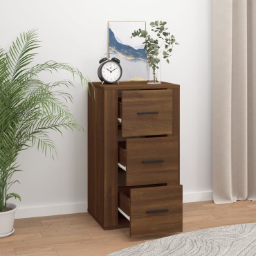 vidaXL Ντουλάπι Καφέ Δρυς 40x33x70cm από Επεξεργασμένο Ξύλο 1 τεμ.