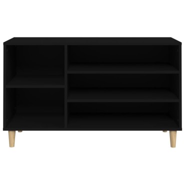 vidaXL Παπουτσοθήκη Μαύρο 102x36x60cm από Επεξεργασμένο Ξύλο