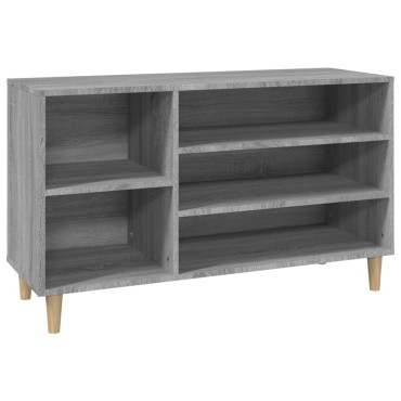 vidaXL Παπουτσοθήκη Γκρι Sonoma 102x36x60cm από Επεξεργασμένο Ξύλο