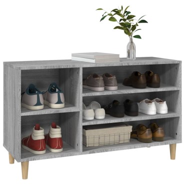 vidaXL Παπουτσοθήκη Γκρι Sonoma 102x36x60cm από Επεξεργασμένο Ξύλο