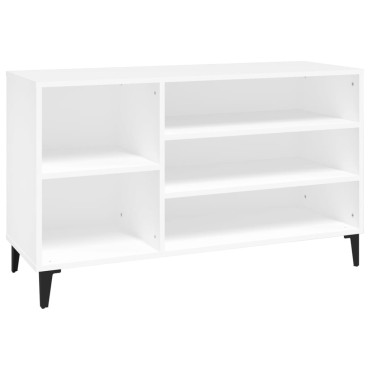 vidaXL Παπουτσοθήκη Λευκή 102x36x60cm από Επεξεργασμένο Ξύλο