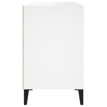 vidaXL Παπουτσοθήκη Λευκή 102x36x60cm από Επεξεργασμένο Ξύλο