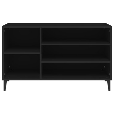 vidaXL Παπουτσοθήκη Μαύρο 102x36x60cm από Επεξεργασμένο Ξύλο