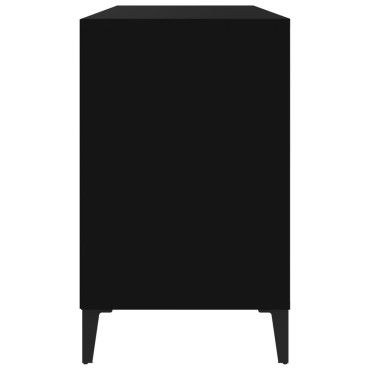 vidaXL Παπουτσοθήκη Μαύρο 102x36x60cm από Επεξεργασμένο Ξύλο