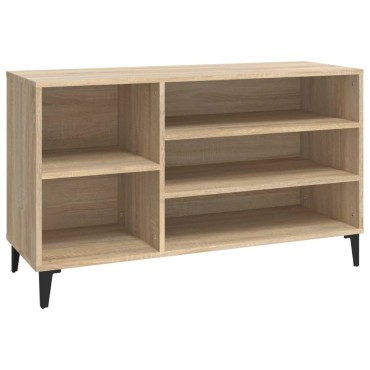 vidaXL Παπουτσοθήκη Sonoma Δρυς 102x36x60cm από Επεξεργασμένο Ξύλο