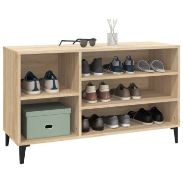 vidaXL Παπουτσοθήκη Sonoma Δρυς 102x36x60cm από Επεξεργασμένο Ξύλο