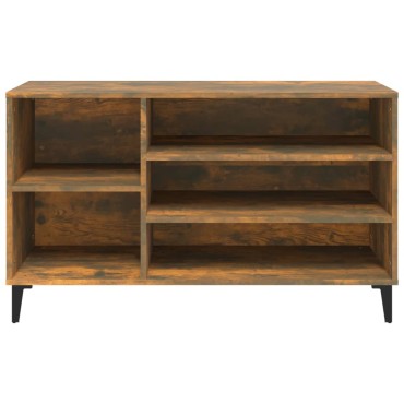 vidaXL Παπουτσοθήκη Καπνιστή Δρυς 102x36x60cm από Επεξεργασμένο Ξύλο