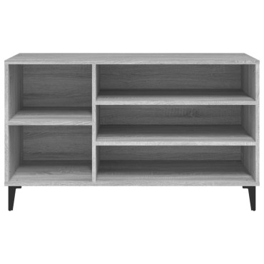 vidaXL Παπουτσοθήκη Γκρι Sonoma 102x36x60cm από Επεξεργασμένο Ξύλο