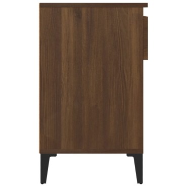 vidaXL Παπουτσοθήκη Καφέ Δρυς 102x36x60cm από Επεξεργασμένο Ξύλο