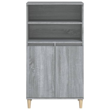 vidaXL Ντουλάπι Γκρι Sonoma 60x36x110cm από Επεξεργασμένο Ξύλο 1 τεμ.