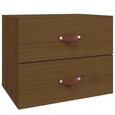 vidaXL Κομοδίνo Επιτοίχιo Καφέ Μελί 50x36x40cm