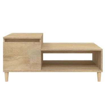 vidaXL Τραπεζάκι Σαλονιού Sonoma Δρυς 100x50x45cm Επεξεργασμένο Ξύλο 1 τεμ.