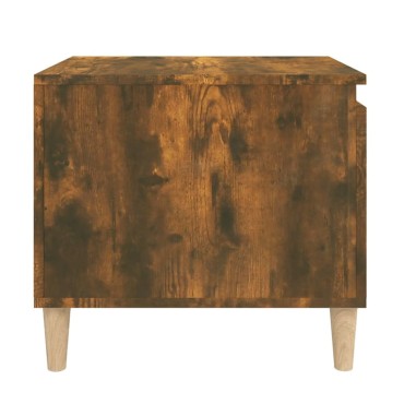 vidaXL Τραπεζάκι Σαλονιού Καπνιστή Δρυς 100x50x45cm Επεξεργασμ. Ξύλο 1 τεμ.