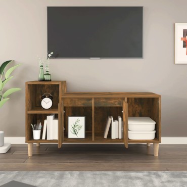 vidaXL Έπιπλο Τηλεόρασης Καπνιστή Δρυς 100x35x55cm Επεξ. Ξύλο