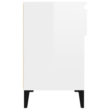 vidaXL Παπουτσοθήκη Γυαλιστερό Λευκό 102x36x60cm Επεξεργασμένο Ξύλο