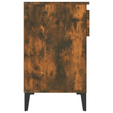 vidaXL Παπουτσοθήκη Καπνιστή Δρυς 102x36x60cm από Επεξεργασμένο Ξύλο