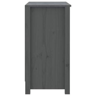 vidaXL Βιβλιοθήκη Γκρι 80x35x68cm από Μασίφ Ξύλο Πεύκου 1 τεμ.