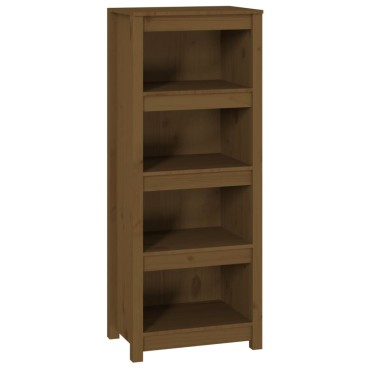 vidaXL Βιβλιοθήκη Μελί 50x35x125,5cm από Μασίφ Ξύλο Πεύκου 1 τεμ.