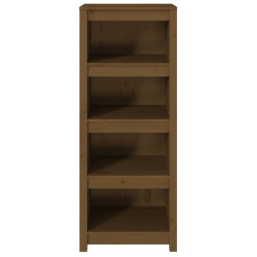 vidaXL Βιβλιοθήκη Μελί 50x35x125,5cm από Μασίφ Ξύλο Πεύκου 1 τεμ.