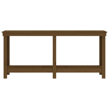 vidaXL Πάγκος Εργασίας Μελί Καφέ 180 x 50 x 80 εκ. Μασίφ Ξύλο Πεύκο