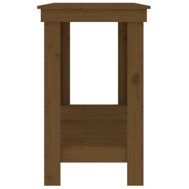 vidaXL Πάγκος Εργασίας Μελί Καφέ 180 x 50 x 80 εκ. Μασίφ Ξύλο Πεύκο