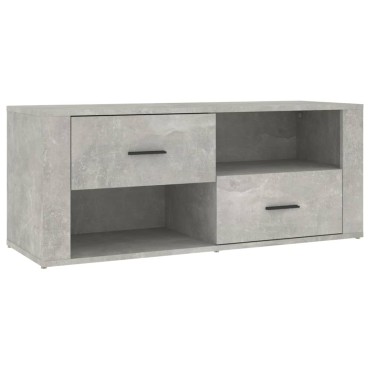 vidaXL Έπιπλο Τηλεόρασης Γκρι Σκυρ. 100x35x40cm Επεξ. Ξύλο