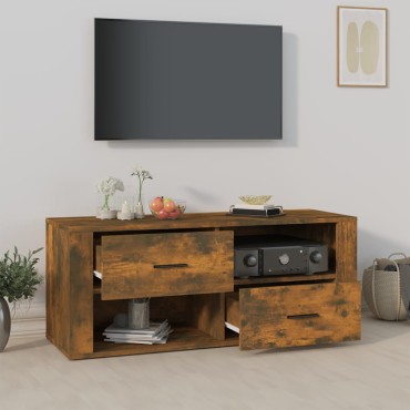 vidaXL Έπιπλο Τηλεόρασης Καπνιστή Δρυς 100x35x40cm Επεξ. Ξύλο