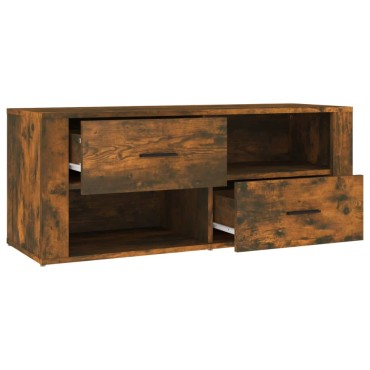 vidaXL Έπιπλο Τηλεόρασης Καπνιστή Δρυς 100x35x40cm Επεξ. Ξύλο