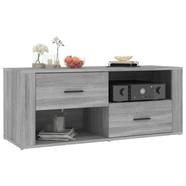 vidaXL Έπιπλο Τηλεόρασης Γκρι Sonoma 100x35x40cm από Επεξεργ. Ξύλο