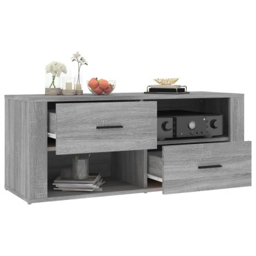 vidaXL Έπιπλο Τηλεόρασης Γκρι Sonoma 100x35x40cm από Επεξεργ. Ξύλο
