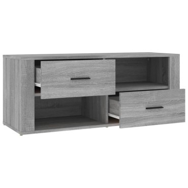 vidaXL Έπιπλο Τηλεόρασης Γκρι Sonoma 100x35x40cm από Επεξεργ. Ξύλο