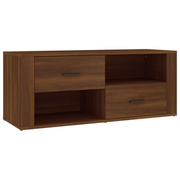vidaXL Έπιπλο Τηλεόρασης Καφέ Δρυς 100x35x40cm Επεξεργασμένο Ξύλο