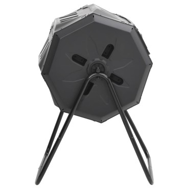 vidaXL Κάδος Κομποστοποίησης Κήπου Μαύρος 73 x 64 x 95 εκ. 160 Λίτρων