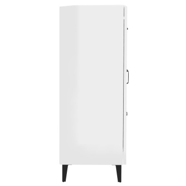 vidaXL Ντουλάπι Γυαλιστερό Λευκό 69,5x34x90cm Επεξεργασμένο Ξύλο 1 τεμ.