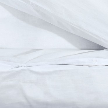 Σετ Παπλωματοθήκη vidaXL Λευκό 135x200 εκ. Βαμβακερό