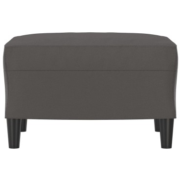 vidaXL Υποπόδιο Γκρι 60x50x41cm από Συνθετικό Δέρμα 1 τεμ.