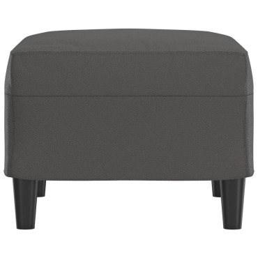 vidaXL Υποπόδιο Γκρι 60x50x41cm από Συνθετικό Δέρμα 1 τεμ.