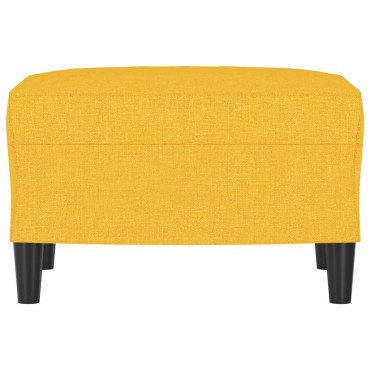 vidaXL Υποπόδιο Ανοιχτό Κίτρινο60x50x41cm Υφασμάτινο 1 τεμ.