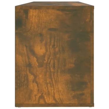 vidaXL Παπουτσοθήκη Καπνιστή Δρυς 100x35x45cm από Επεξεργασμένο Ξύλο