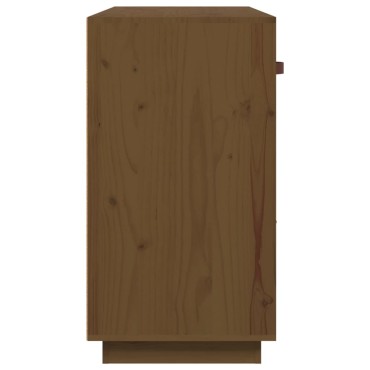 vidaXL Ντουλάπι Καφέ Μελί 100x4x75cm από Μασίφ Ξύλο Πεύκου 1 τεμ.
