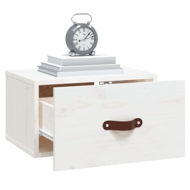 vidaXL Κομοδίνα Επιτοίχια 2 τεμ. Λευκά 40x29,5x22cm