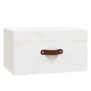 vidaXL Κομοδίνα Επιτοίχια 2 τεμ. Λευκά 40x29,5x22cm
