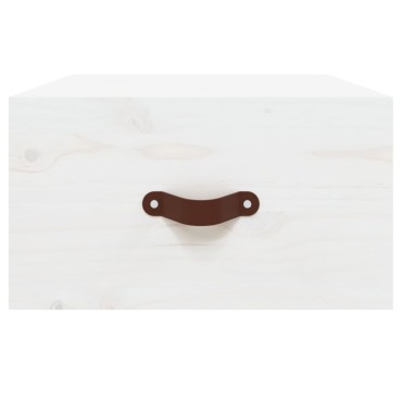 vidaXL Κομοδίνα Επιτοίχια 2 τεμ. Λευκά 40x29,5x22cm