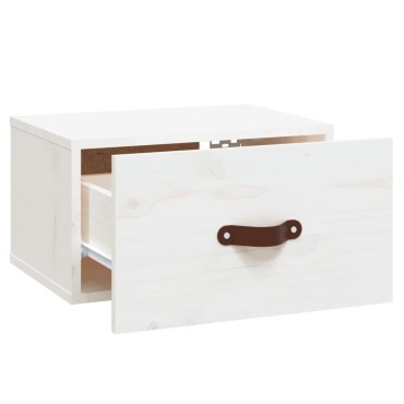 vidaXL Κομοδίνα Επιτοίχια 2 τεμ. Λευκά 40x29,5x22cm