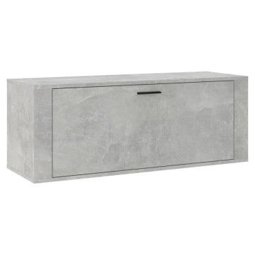vidaXL Παπουτσοθήκη Γκρι Σκυροδέματος 100x35x38cm Επεξεργασμένο Ξύλο