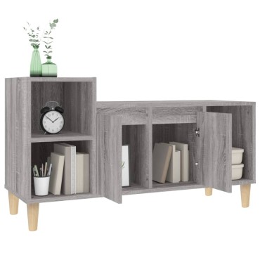 vidaXL Έπιπλο Τηλεόρασης Γκρι Sonoma 100x35x55cm από Επεξεργ. Ξύλο
